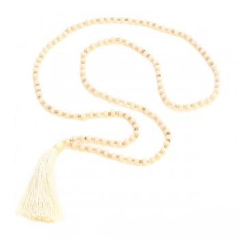 Crystal Bead Necklace with Elegant Tassel Design - Shopthatapp.ca