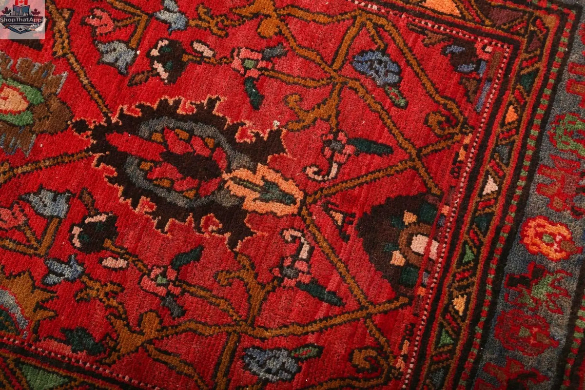 Persian Azerbaijan runner rug from Rug the Rock, 2' 7" x 10' 4", featuring traditional geometric patterns and rich colors.