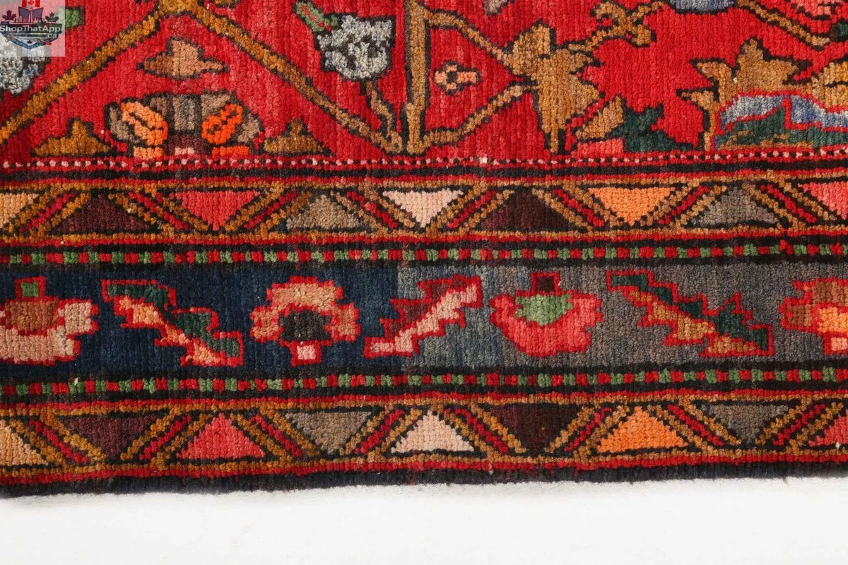 Persian Azerbaijan runner rug from Rug the Rock, 2' 7" x 10' 4", with intricate traditional geometric patterns and vibrant colors.