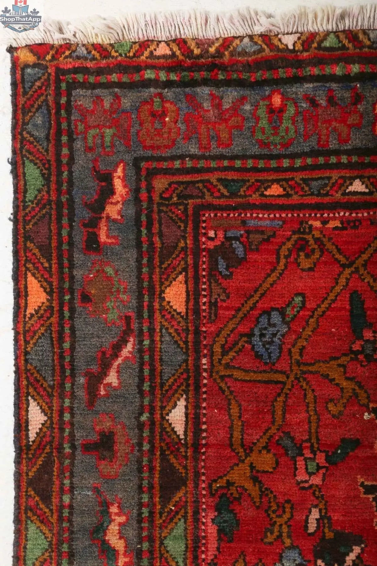 Persian Azerbaijan runner rug from Rug the Rock, 2' 7" x 10' 4", featuring intricate traditional patterns and vibrant colors.