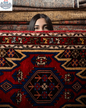 Persian Mazlaghan Rug by Rug the Rock, 2' 7" x 4' 2", featuring traditional intricate patterns and rich colors on woven fabric.