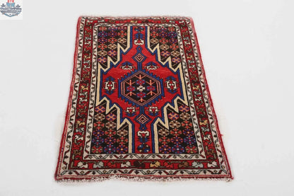 Persian Mazlaghan Rug by Rug the Rock, 2' 7" x 4' 2", featuring intricate traditional patterns and rich colors.