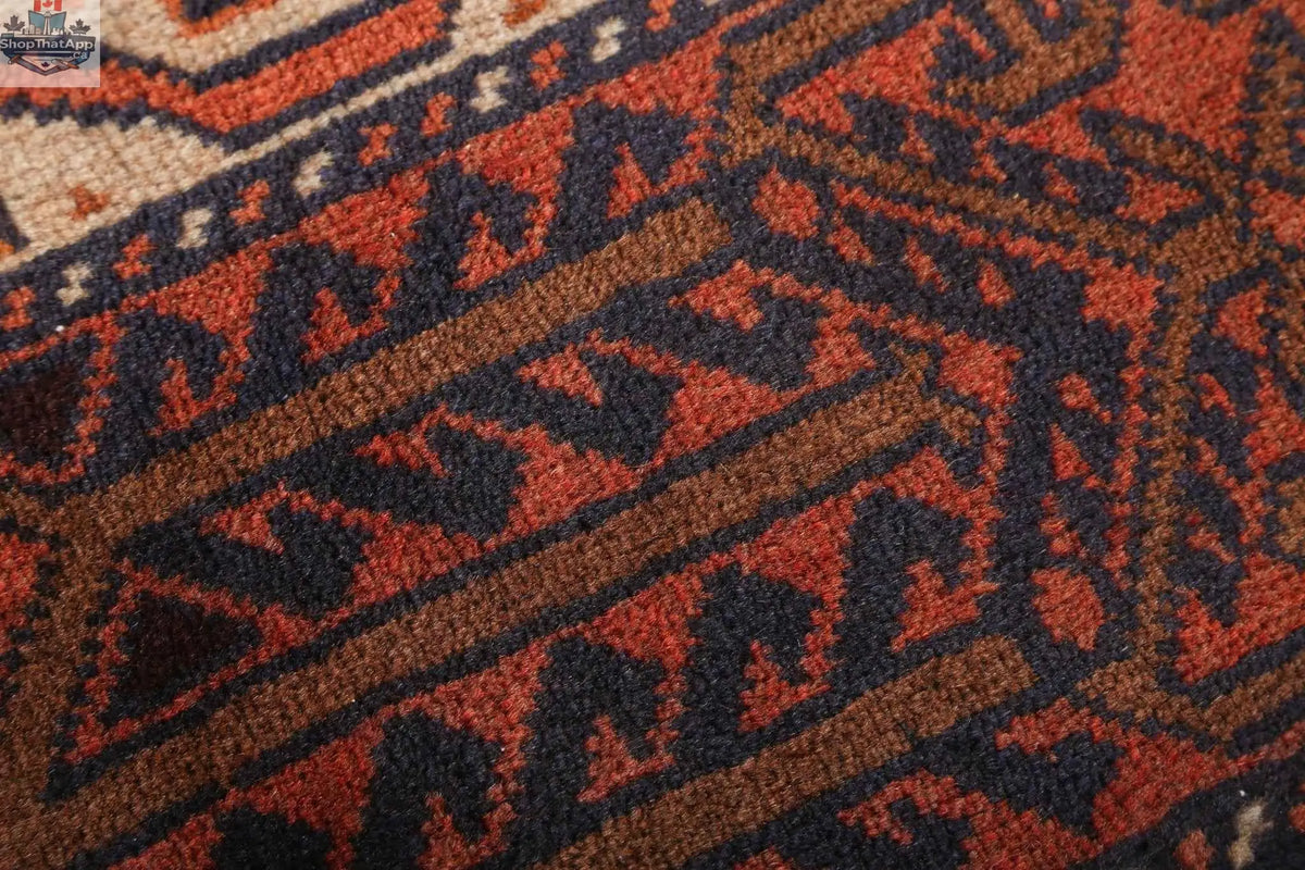 Persian Quchan Kurd rug by Rug the Rock, 2'10" x 6'9", featuring traditional geometric patterns and vibrant colors.
