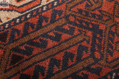 Persian Quchan Kurd rug by Rug the Rock, 2'10" x 6'9", featuring traditional geometric patterns and vibrant colors.