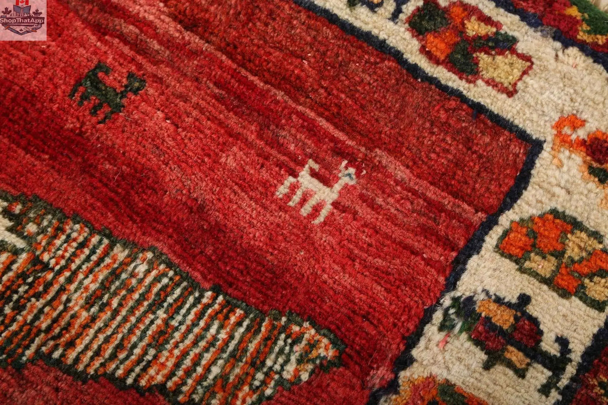 Persian Shiraz rug by Rug the Rock, 5'11" x 6'9", featuring intricate traditional patterns in rich colors on a woven textile.