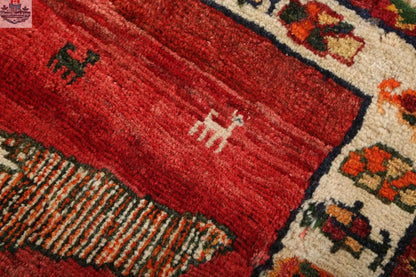 Persian Shiraz rug by Rug the Rock, 5'11" x 6'9", featuring intricate traditional patterns in rich colors on a woven textile.