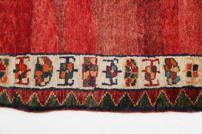 Persian Shiraz rug by Rug the Rock, 5' 11" x 6' 9", with intricate traditional patterns and rich crimson and beige tones.