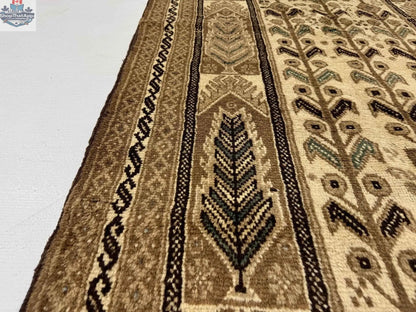 Persian Baluch rug by Rug the Rock featuring intricate traditional patterns in rich colors, measuring 3' 5" x 6' 1".