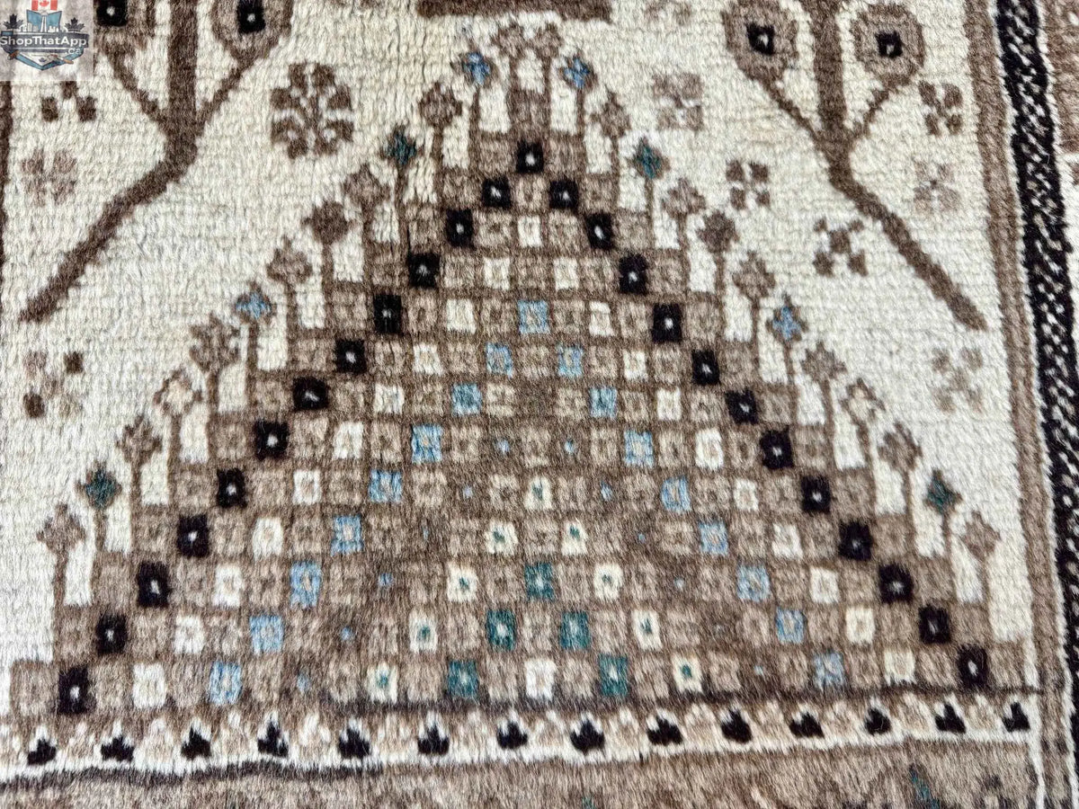 Persian Baluch rug from Rug the Rock, 3' 5" x 6' 1", featuring intricate traditional patterns and rich colors.
