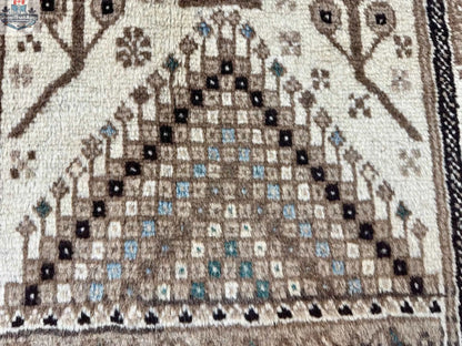 Persian Baluch rug from Rug the Rock, 3' 5" x 6' 1", featuring intricate traditional patterns and rich colors.