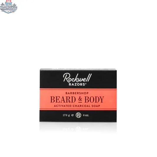Rockwell Razors Activated Charcoal Soap Barbershop Scent - 6oz (170g) - Shopthatapp.ca