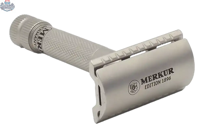 Merkur 34-INOX DE Safety Razor - 3-Piece Closed Comb Stainless Steel Razor with Standard Handle - Shopthatapp.ca