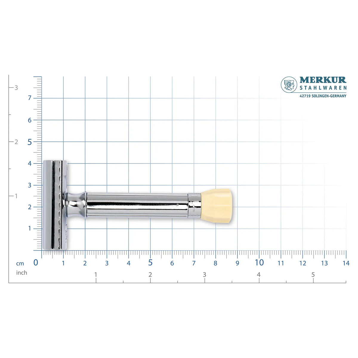 Merkur Adjustable Shaving Set - 3-Piece Kit with Progress Razor, Hard Case, and 10 Blades in Chrome - Shopthatapp.ca