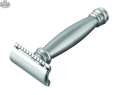 Merkur DE Safety Razor - 2-Piece Closed Comb Straight Cut with Extra Long Stainless Steel Handle - Shopthatapp.ca