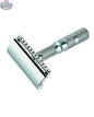 Merkur Safety Razor 3-Piece Travel DE Razor with Leather Case - Chrome Finish, Travel Size - Shopthatapp.ca
