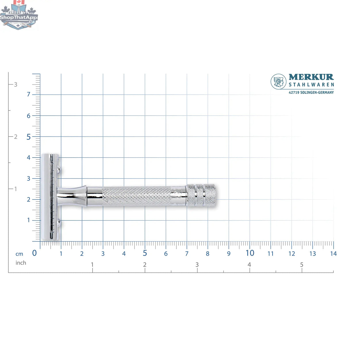 Merkur 333C Double-Edge Safety Razor Set with Bright Chrome Finish and 10 Blades - Shopthatapp.ca