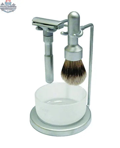 Merkur Futur Adjustable Shaving Set - 4-Piece Luxury Set with Matte Satin Finish - Shopthatapp.ca