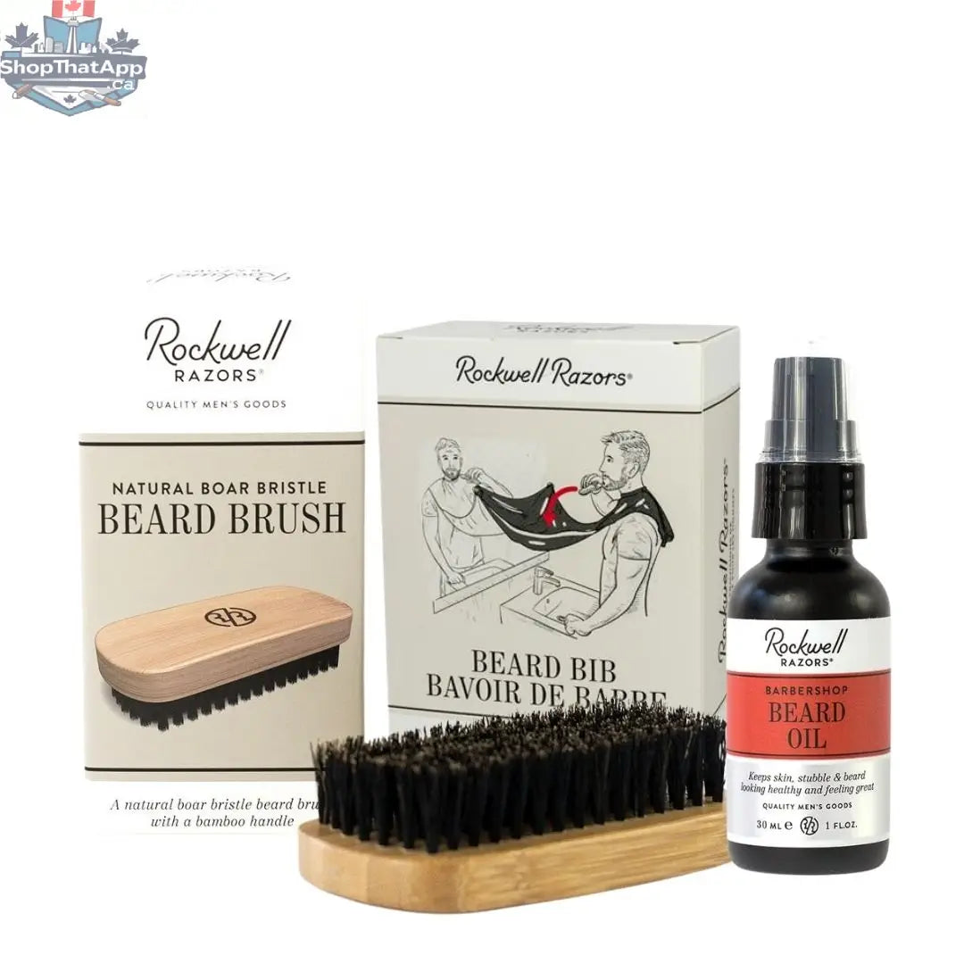Rockwell Beard Kit: 3 Piece Set for Ultimate Grooming and Care - Shopthatapp.ca