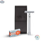 Merkur 23C Safety Razor Set with Black Leather Case and 10 Blades - Shopthatapp.ca