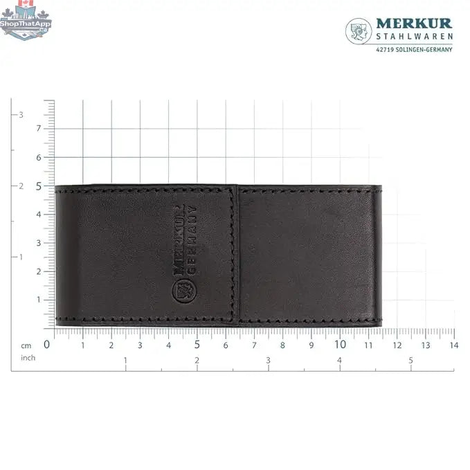 Merkur 23C Safety Razor Set with Black Leather Case and 10 Blades - Shopthatapp.ca