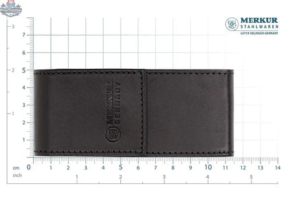 Merkur Leather Case for Razor 23001 with Space for 10 Blades, Black - Shopthatapp.ca