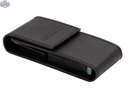 Merkur Leather Case for Razor 23001 with Space for 10 Blades, Black - Shopthatapp.ca