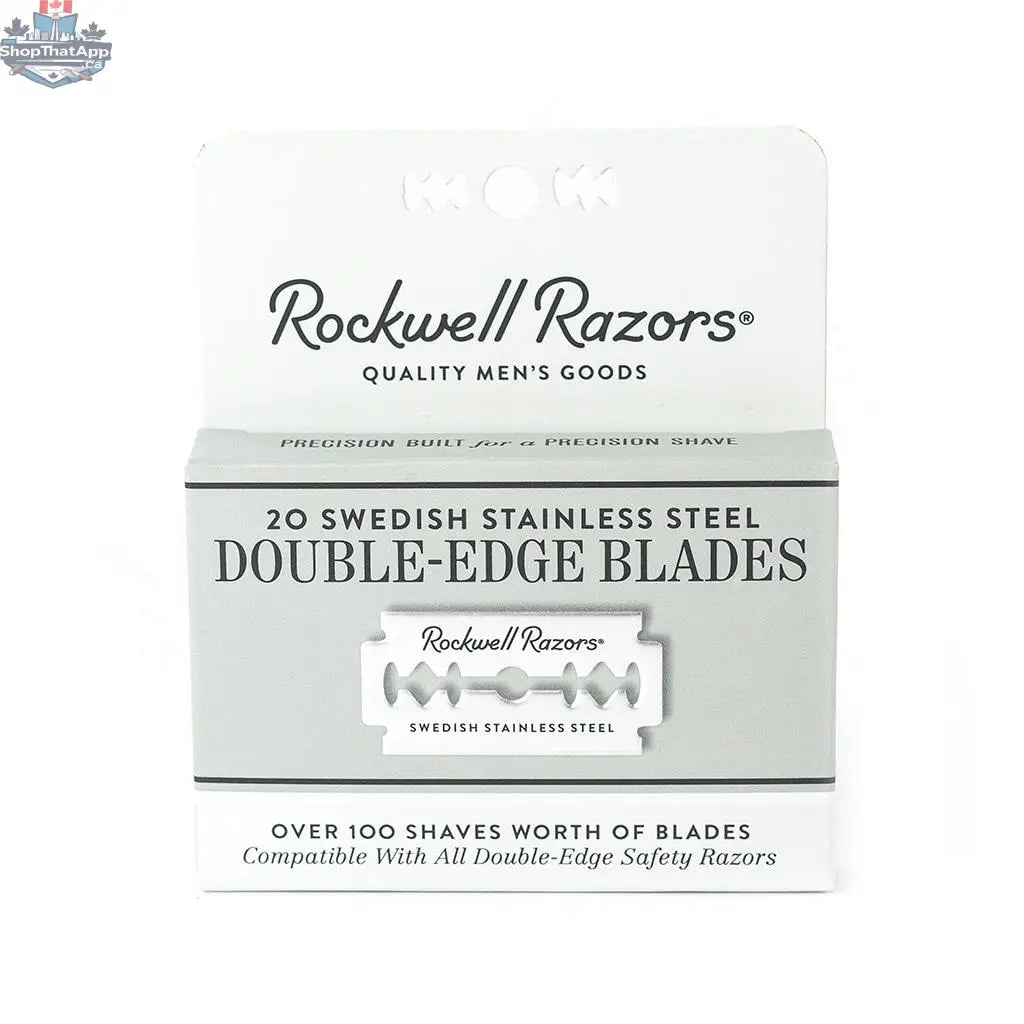 Rockwell Double Edge Razor Blades - Pack of 20 for a Smooth Shave - Shopthatapp.ca