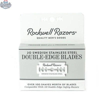 Rockwell Double Edge Razor Blades - Pack of 20 for a Smooth Shave - Shopthatapp.ca