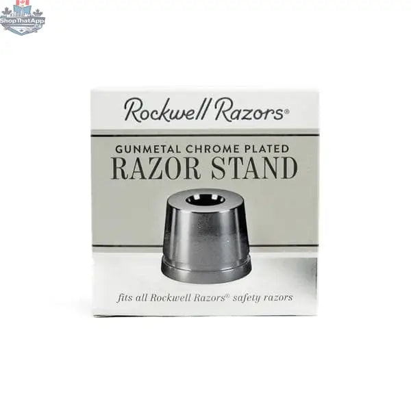 Rockwell Inkwell Razor Stand - Gunmetal Chrome - Shopthatapp.ca