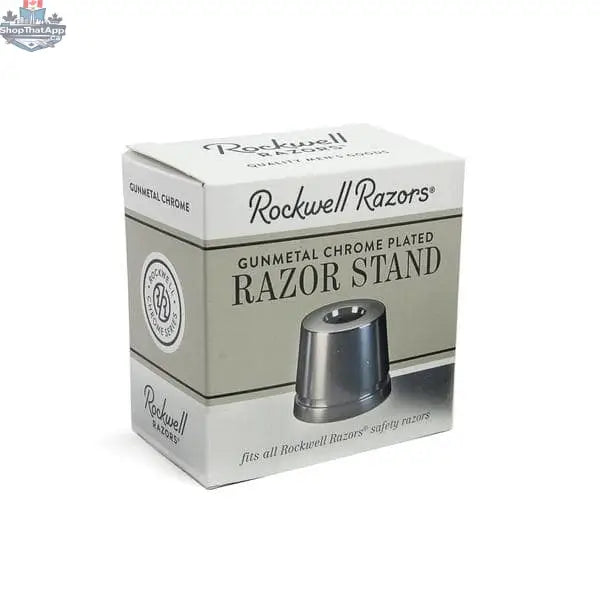 Rockwell Inkwell Razor Stand - Gunmetal Chrome - Shopthatapp.ca