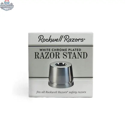 Rockwell Inkwell Razor Stand - White Chrome for the Ultimate Rockwell Razor Stand Experience - Shopthatapp.ca