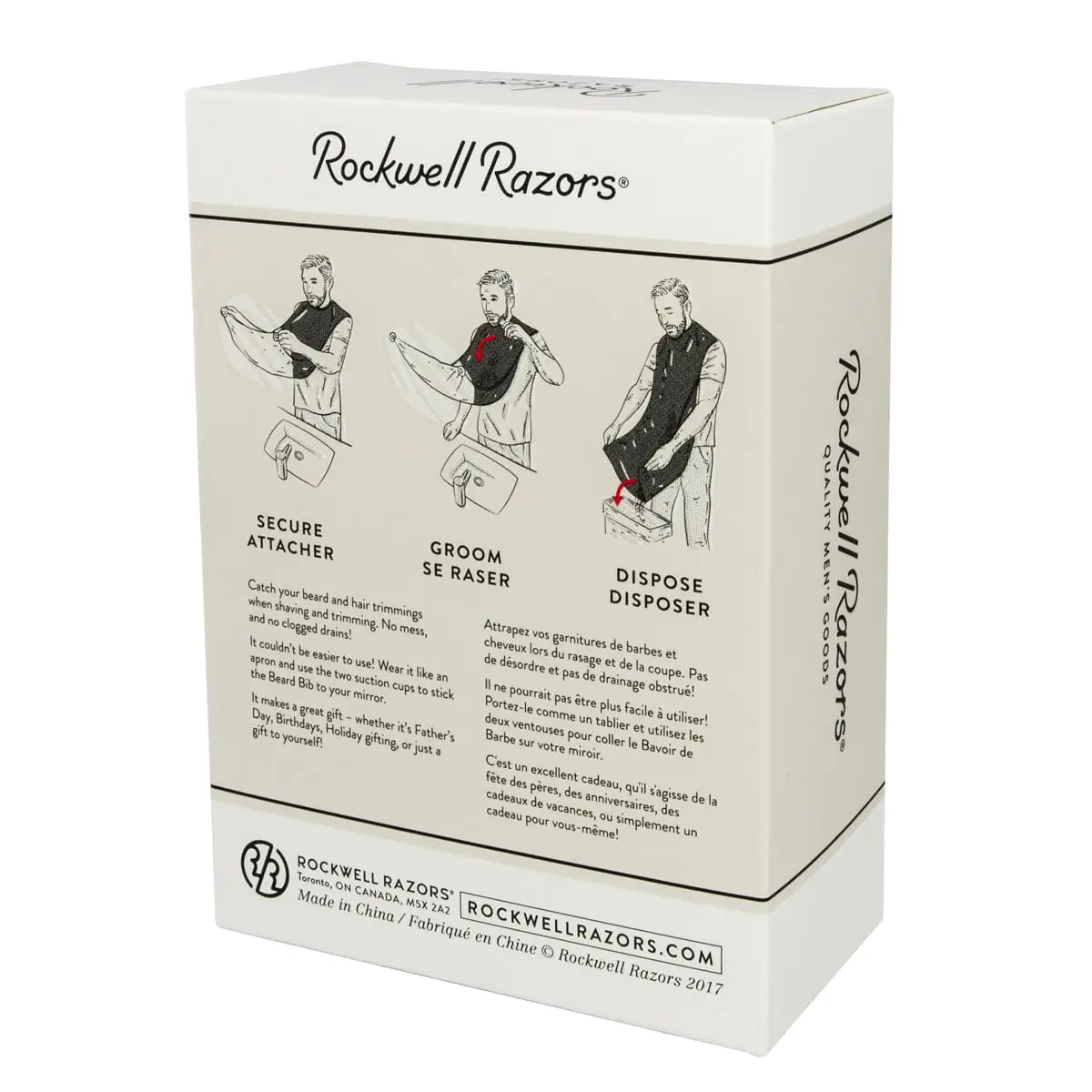 Rockwell Razors Beard Bib Bundle with Manicure Set Display - Shopthatapp.ca