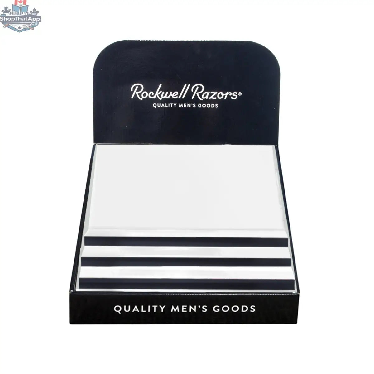 Rockwell Razors Cardboard Display – Build Your Own Retail Solution - Shopthatapp.ca