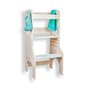 Sapiens Child KIWI Kitchen Tower toddler activity and learning stool, sturdy Montessori-style kitchen furniture for kids.