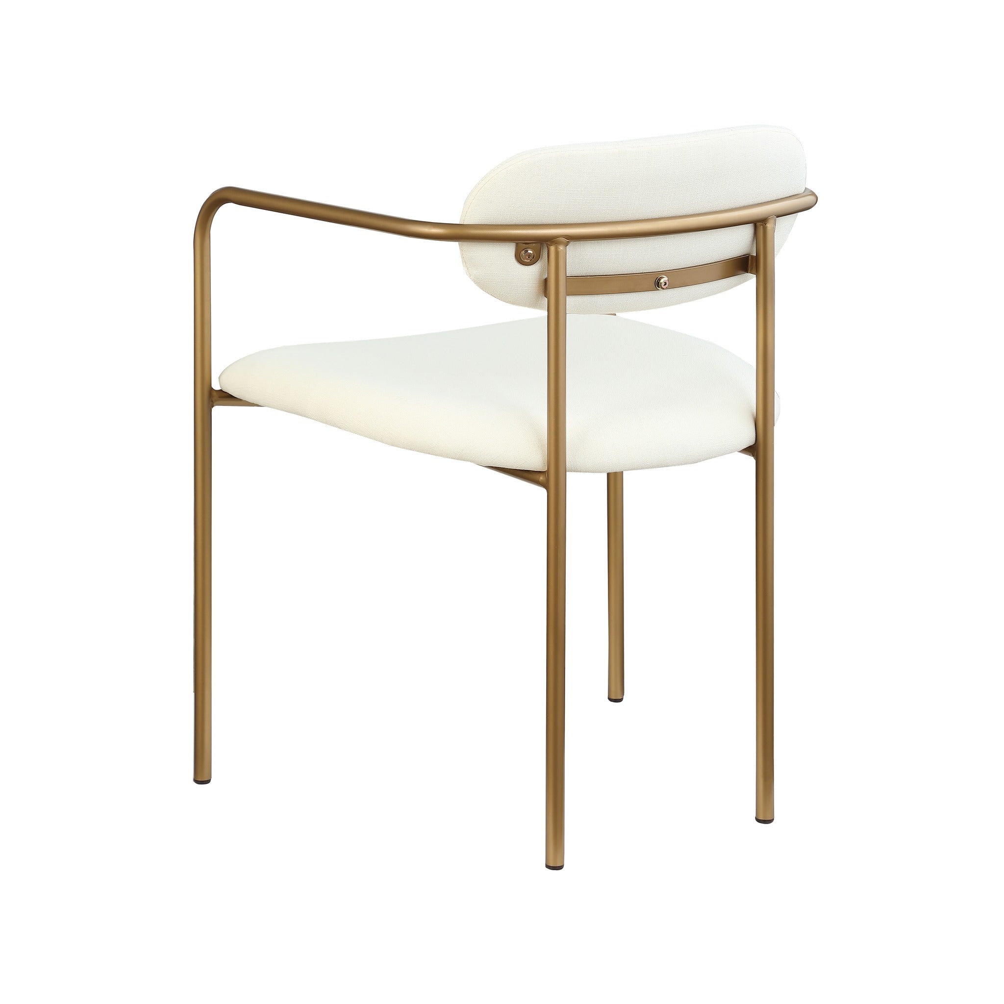 Archer Dining Chair - White/Gold - Www.Shopthatapp.ca