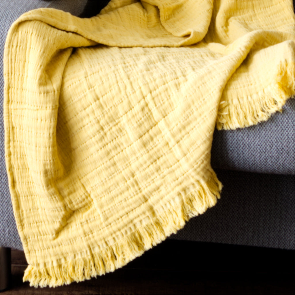 Wearable Seersucker Cotton Throw (2 Colors) - Shopthatapp.ca