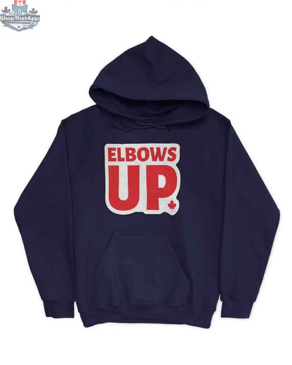 Close-up of a creative "Elbows Up" gift idea card showcasing playful design and heartfelt message for special occasions.