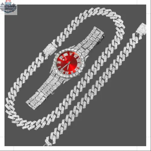 Cuban Link Chain Bracelet with Watch: Elevate Your Style Effortlessly - Shopthatapp.ca