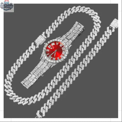 Cuban Link Chain Bracelet with Watch: Elevate Your Style Effortlessly - Shopthatapp.ca