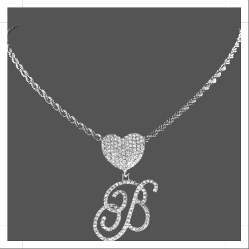 Elegant Silver Cursive Letter Pendant - Personalize Your Style