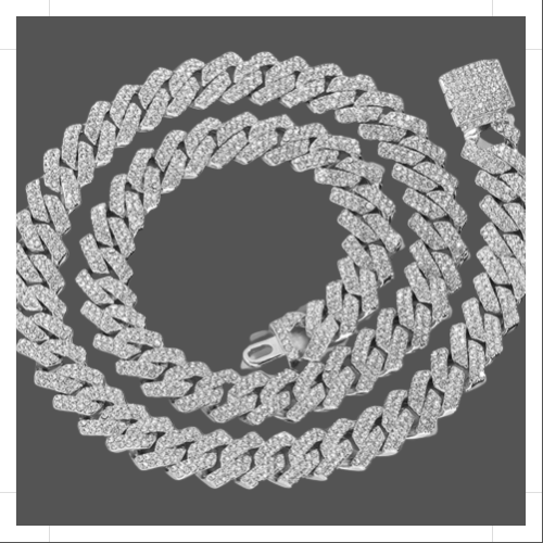 Elevate Your Style with Our 14MM Silver Cuban Link Chain