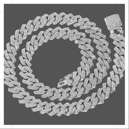 Elevate Your Look with Our Stunning Silver Cuban Link Bracelet - 14MM of Style and Sophistication - Shopthatapp.ca
