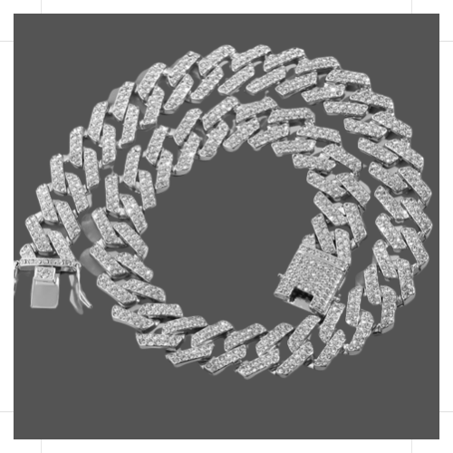 Elevate Your Style with Our 20MM Silver Cuban Link Bracelet