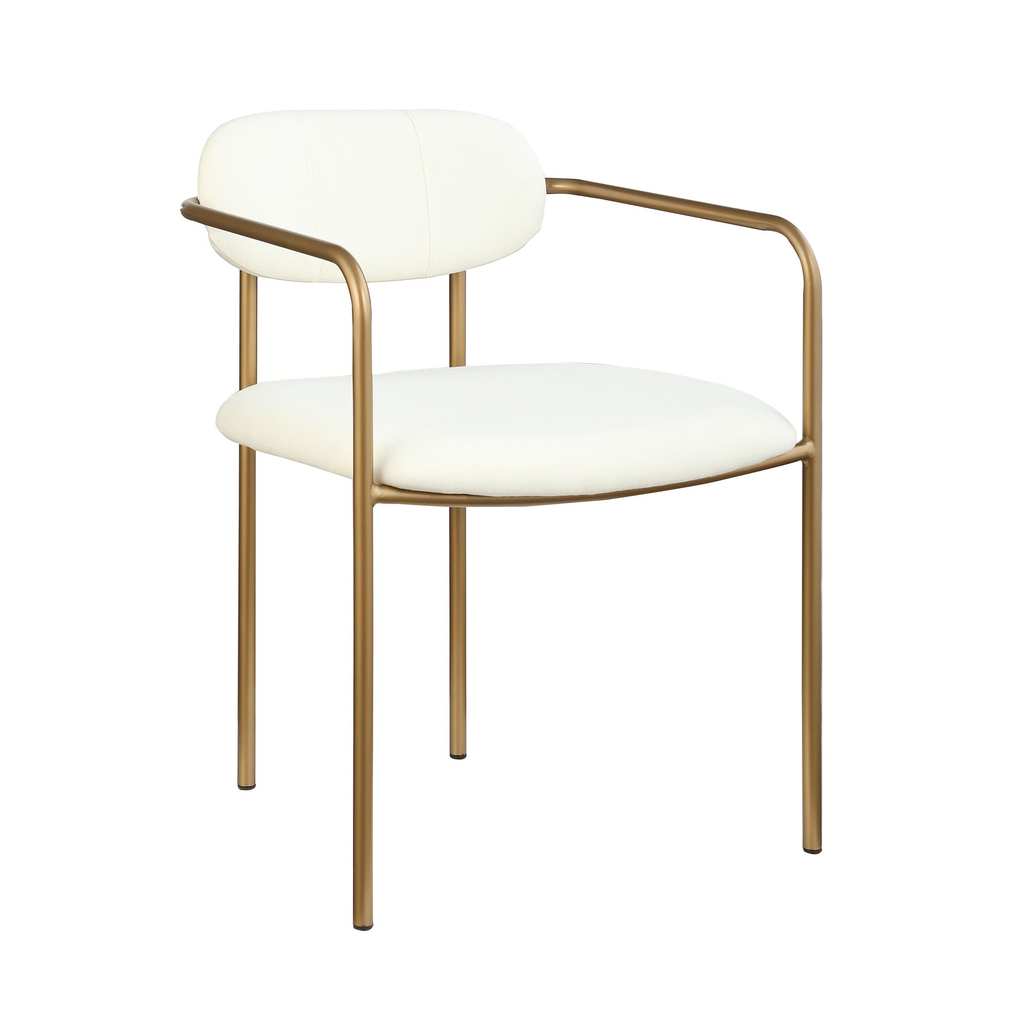 Archer Dining Chair - White/Gold - Www.Shopthatapp.ca