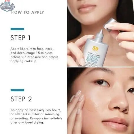 SkinCeuticals Physical Fusion UV Defense SPF 50 sunscreen in a tube, providing broad-spectrum sun protection.