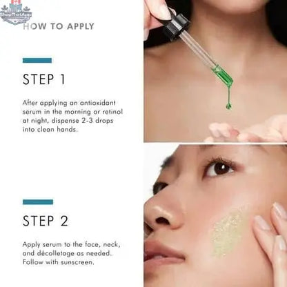 SkinCeuticals Phyto Corrective Gel in a clear tube with a green cap, showing the soothing skincare product for sensitive skin.