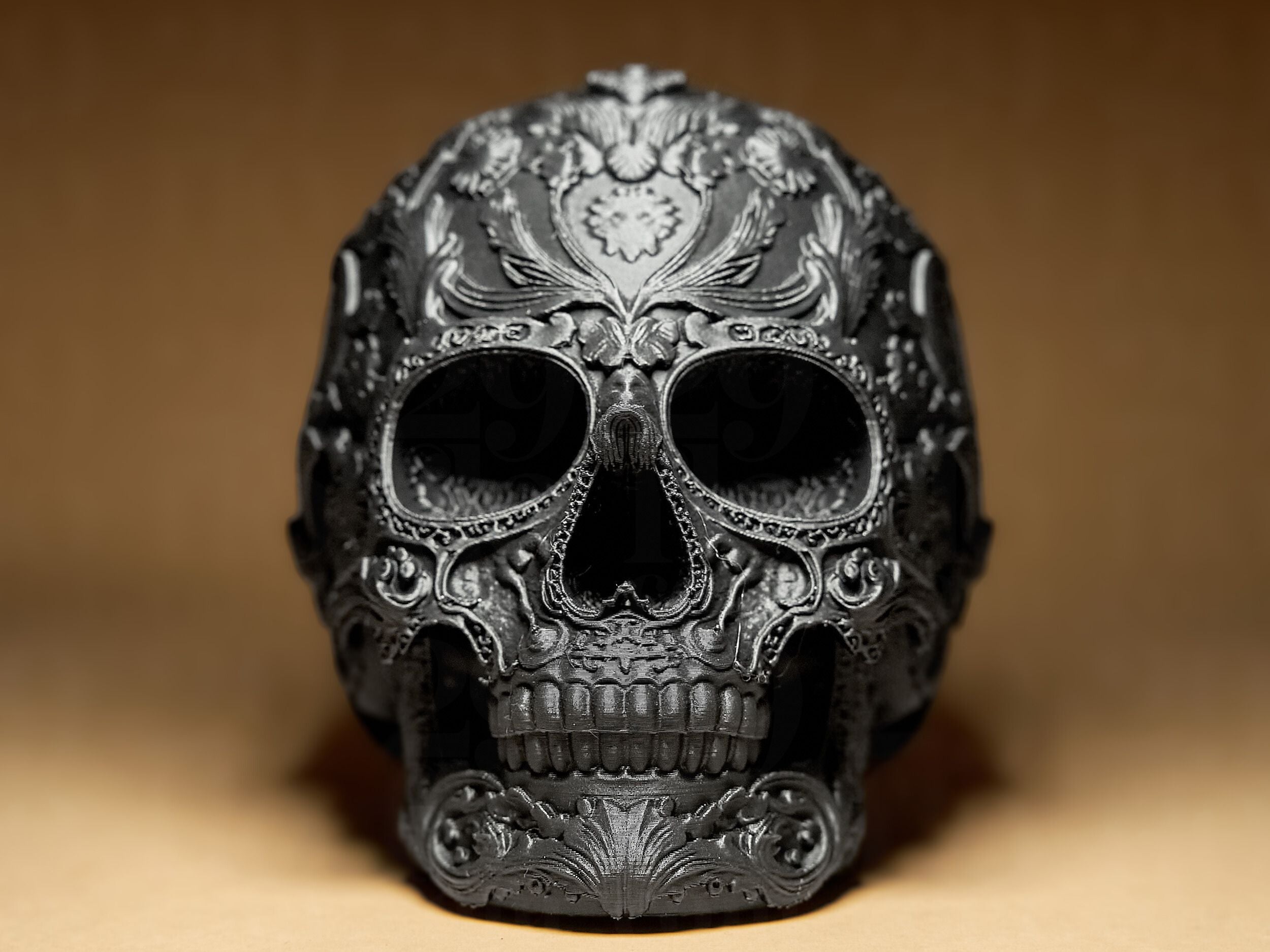 Ornate Skull - Ra Bust Egypt Mythology Decor in Gothic Skull Series