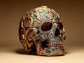 Ornate Skull - Ra Bust Egypt Mythology Decor in Gothic Skull Series
