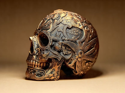 Ornate Skull - Ra Bust Egypt Mythology Decor in Gothic Skull Series - Shopthatapp.ca