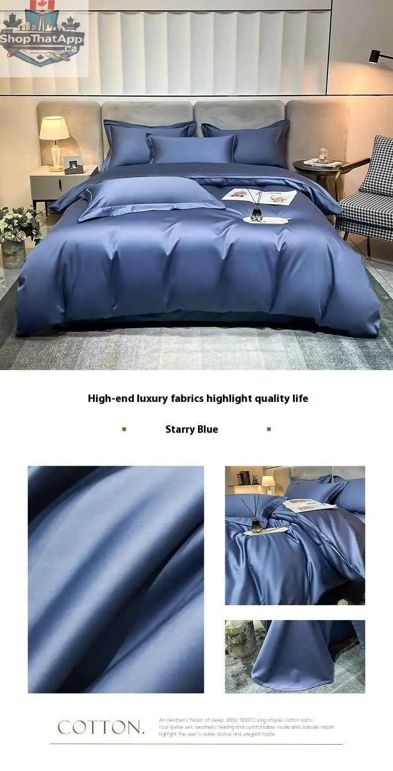 Egyptian cotton satin sheets by SLOTH Nation featuring smooth, luxurious, breathable long-staple fabric for comfortable bedding.